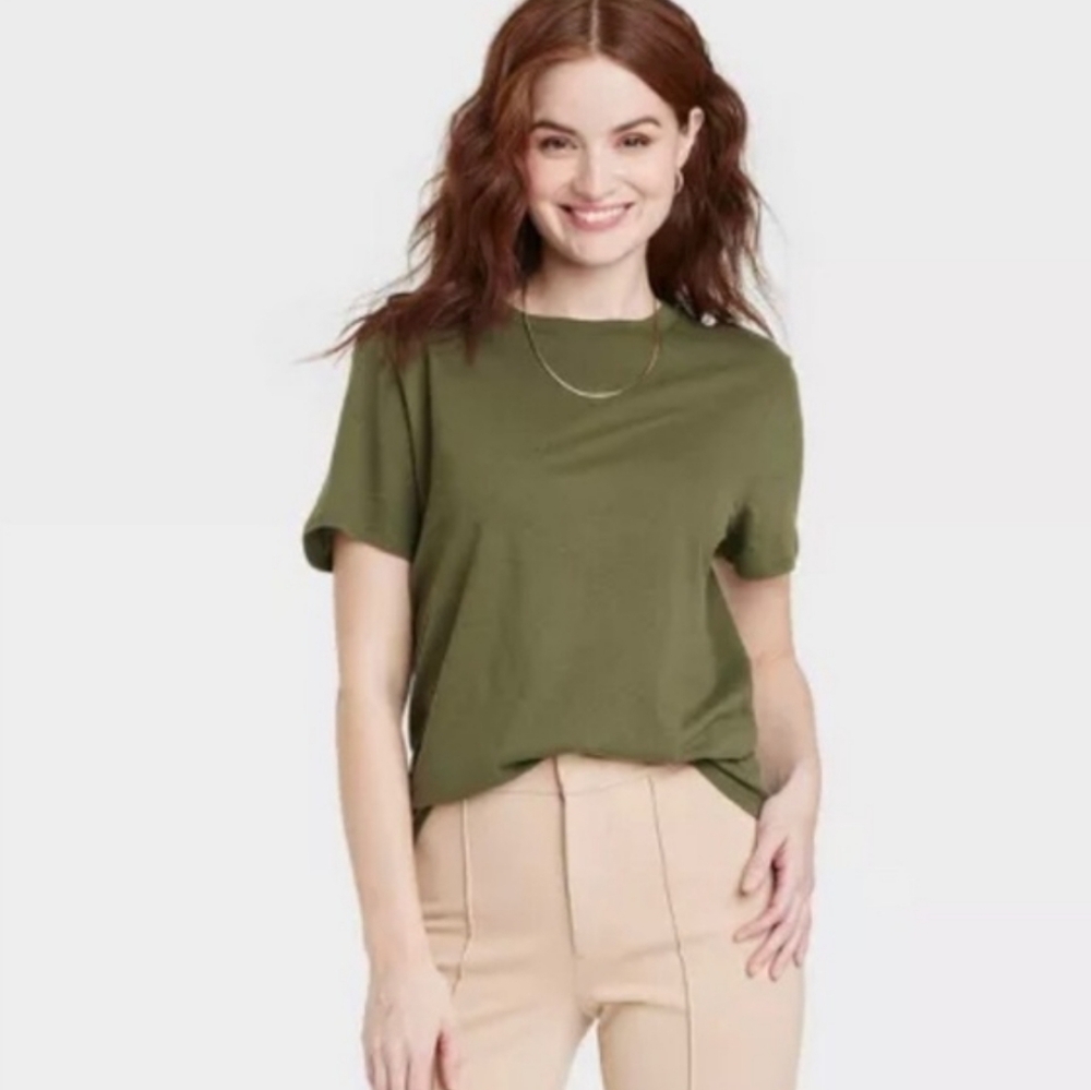 J. Crew Olive Green Short Sleeve Tee